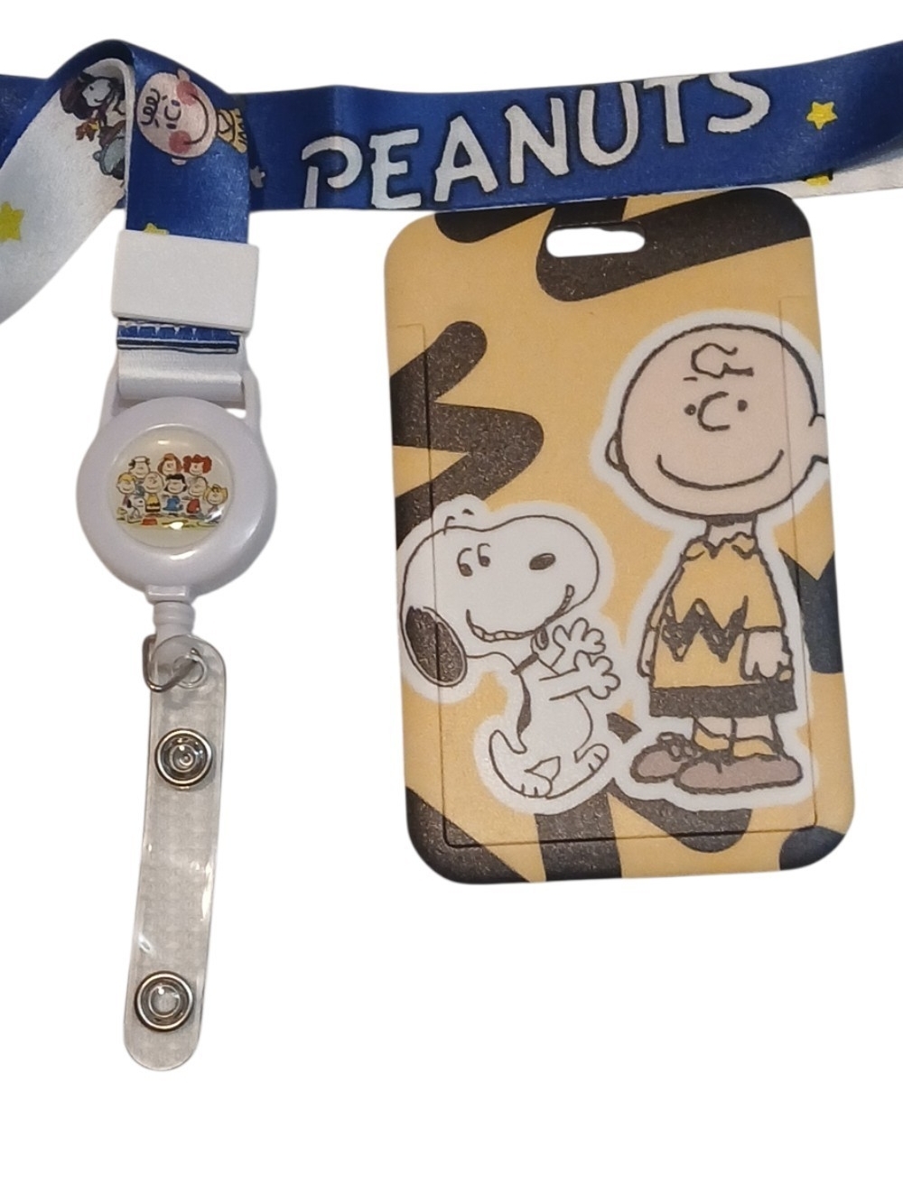 Peanuts -Retractable Snoopy Lanyard, Snoopy Doing The Happy Dance For Old Chuck